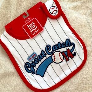 Carter’s Just One Year “I’m one great catch” Baseball Valentine bib Target 2009